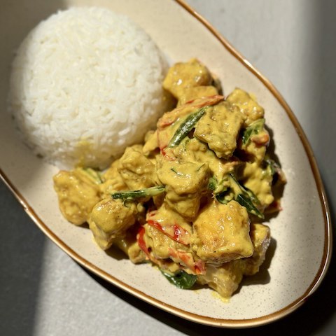 Salted egg yolk tofu