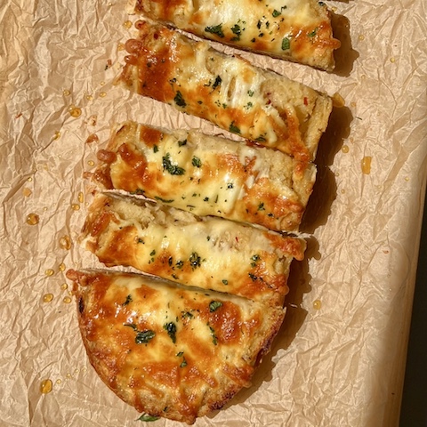 Shallot garlic bread