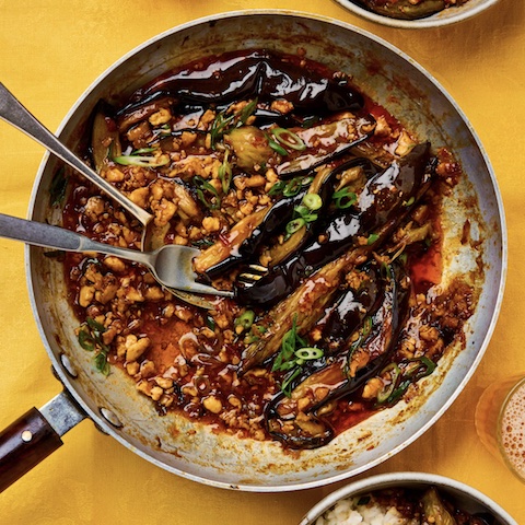 Sichuan braised eggplant