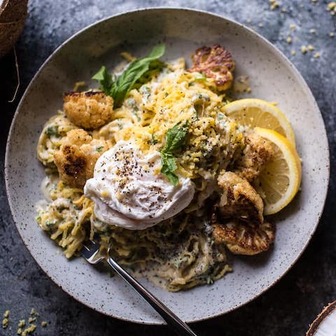 Spaghetti squash alfredo