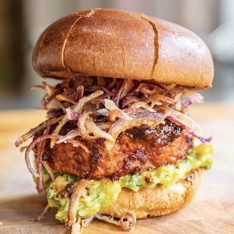 Spicy chipotle burger