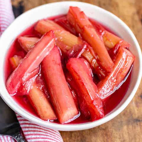 Stewed rhubarb