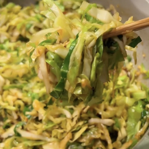 Stir fried cabbage