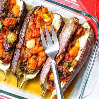 Stuffed eggplant