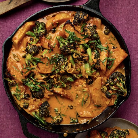 Swede and broccoli curry