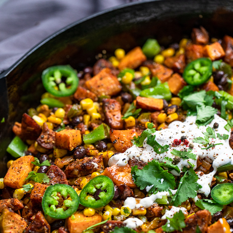 Sweet potato breakfast hash