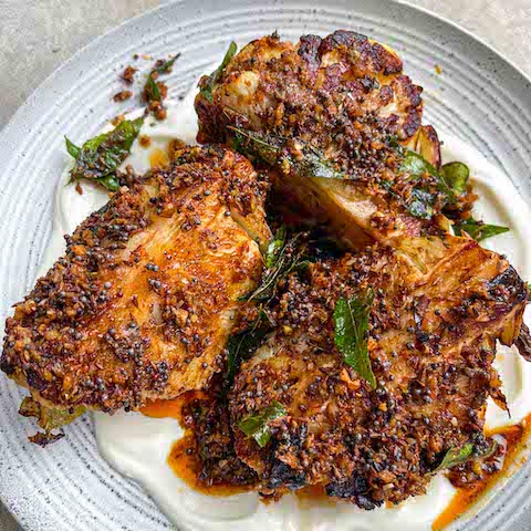 Tarka roasted cauliflower