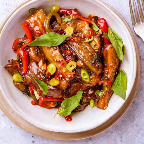 Thai basil eggplant
