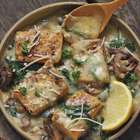 Tofu florentine