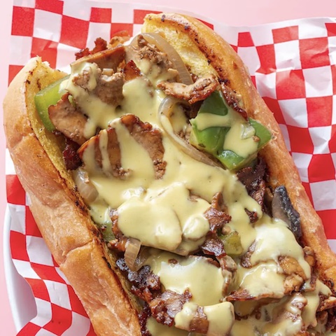 Tofu philly cheesesteak