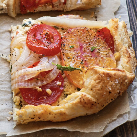 Tomato onion tart