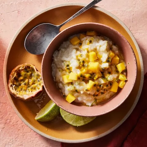 Tropical rice pudding