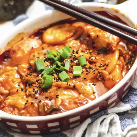 Tteokbokki gratin