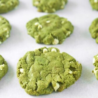 Vegan matcha cookies