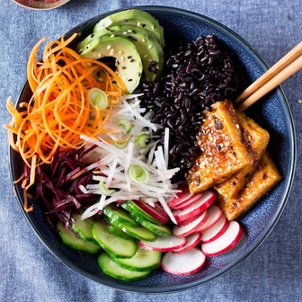 Vegan sushi bowl