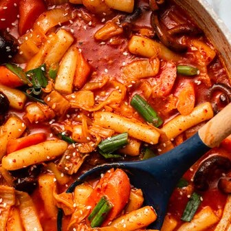 Vegan tteokbokki