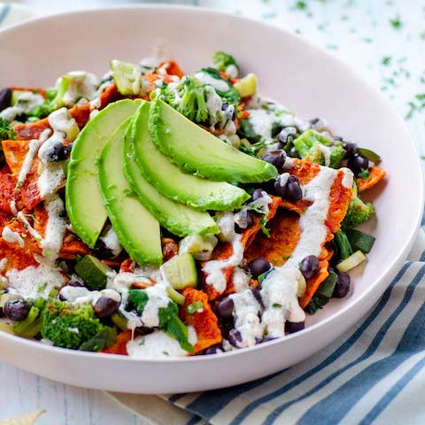 Veggie chilaquiles