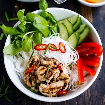 Vietnamese vermicelli bowl